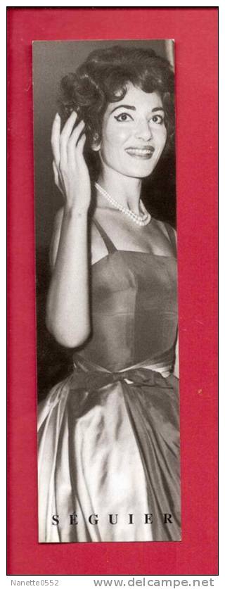 - MARQUE-PAGE - MARIA CALLAS  - EDITIONS ATLANTICA/SEGUIER - Marque-Pages