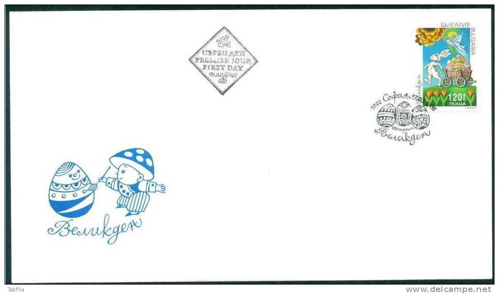 BULGARIA / BULGARIE - 1998 - Paques - FDC - Easter