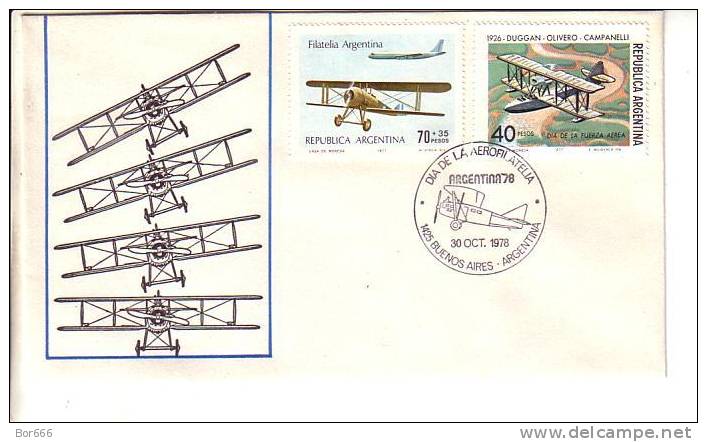 GOOD ARGENTINA Special Stamped Cover 1978 - Aviation - Postal Stationery
