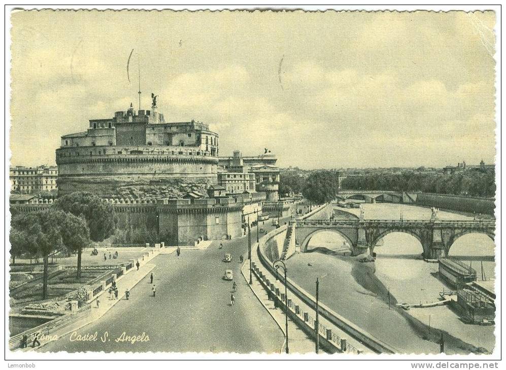 Italy, Rome, Roma, Castel S. Angelo, Used Postcard [13468] - Castel Sant'Angelo