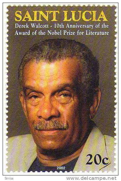 St. Lucia / Nobel Prize Winner For Literature - St.Lucia (1979-...)