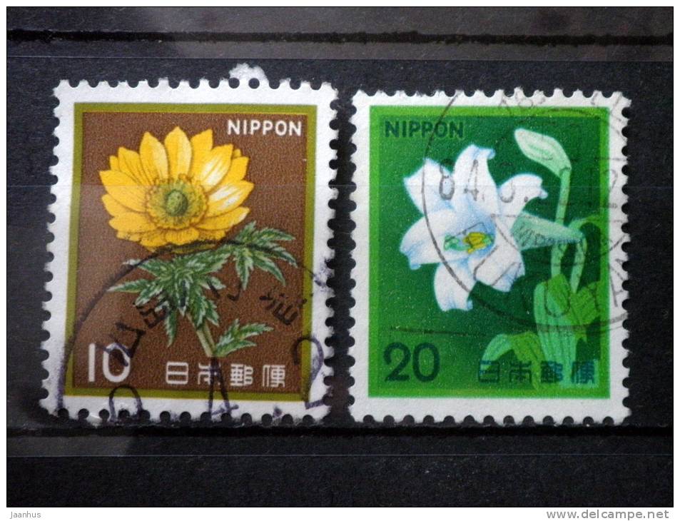 Japan - 1982 - Mi.nr.1517-1518 - Used Set- Plants, Animals,a National Cultural Heritage - Flowers - Definitives - - Used Stamps