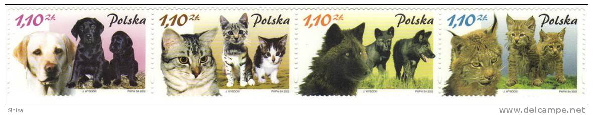 Poland / Animals / Cats And Dogs - Unused Stamps