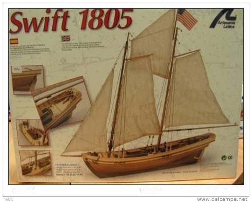 Artésania Latina - SWIFT 1805 - 1/50°- Bâteau Bois - Artesania - Boten