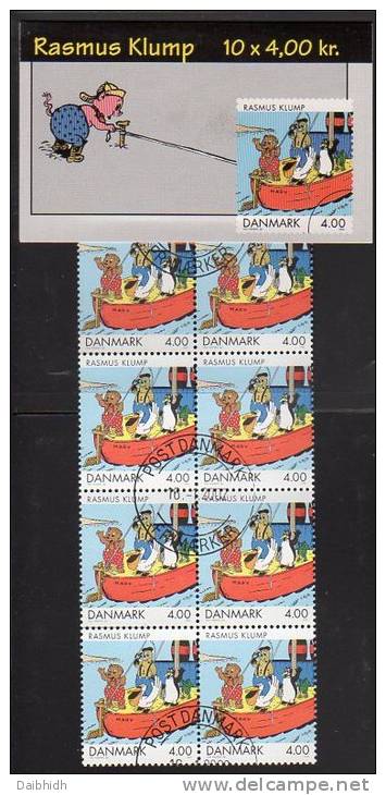 DENMARK 2002 Comic Characters 40Kr And 55Kr Booklets S119-20 With Cancelled Stamps. Michel 1299-300MH, SG SB219-20 - Postzegelboekjes