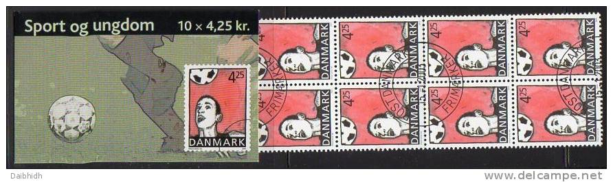 DENMARK 2003  Youth Sport Booklets S127-28 With Cancelled Stamps. Michel 1331,3221MH, SG SB228-29 - Cuadernillos