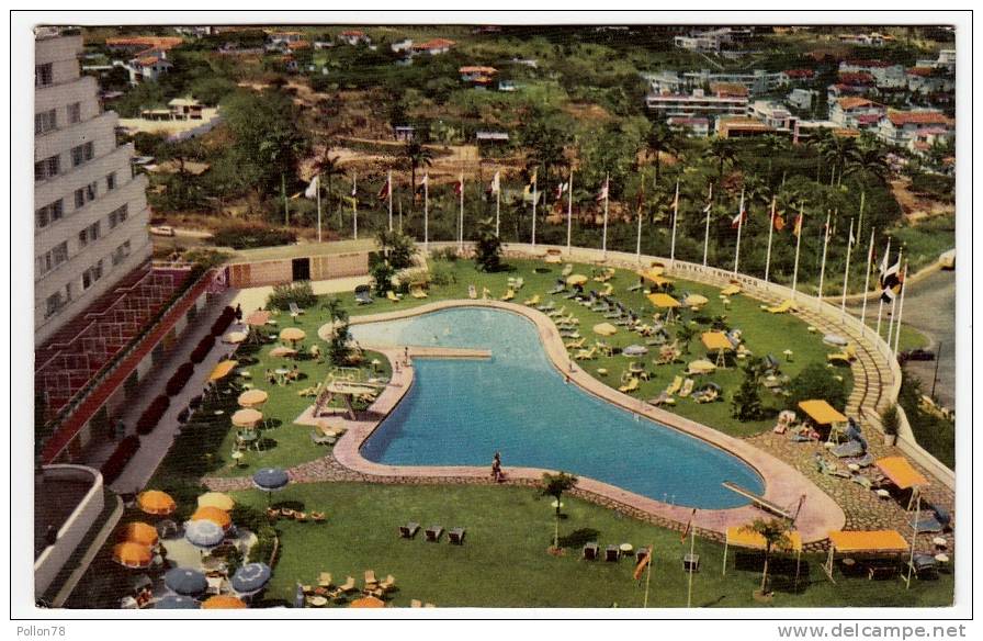 HOTEL TAMANACO - PISCINA - CARACAS - VENEZUELA - 1957 - Vedi Retro - Formato Piccolo - Venezuela