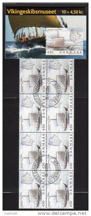 DENMARK 2004 Viking Ship Museum Booklets S139-40 With Cancelled Stamps. Michel 1377-78MH, Sg SB239-40 - Postzegelboekjes