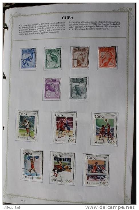 CUBA Animaux, Manati, Cathey,crocodile Jeux Olympique 1984 Los Angeles Basket-b :Série Complète Timbres-poste Oblitérés - Gebruikt