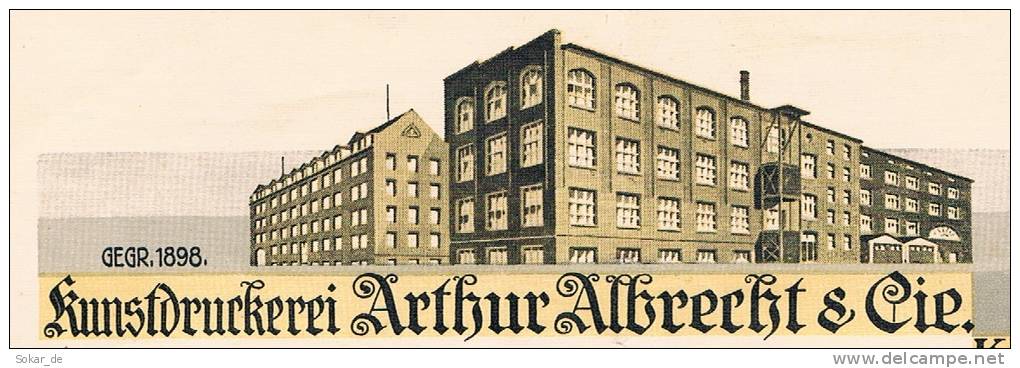 2 Rechnungen Kunstdruckerei Arthur Albrecht & Cie., Karlsruhe 1942 U. 1949 - Drukkerij & Papieren