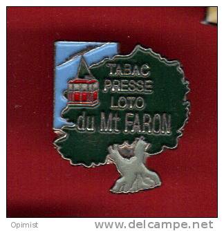 26809-pin's Tabac Presse Loto Du Mont Faron.toulon.telepherique . - Villes
