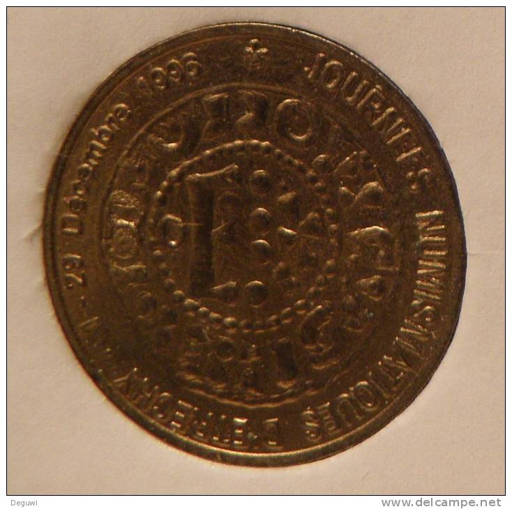 1,5 Euro Temporaire Precurseur D´ETRECHY 1996, Only 15000 Ex.  RRRR, Bronce, Nr. 295 - Non Classés