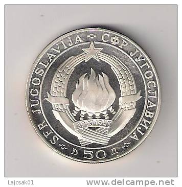 Yugoslavia 50 Dinara 1968. KM#50 PROOF SILVER Commemorative Coin,20 G. - Yougoslavie