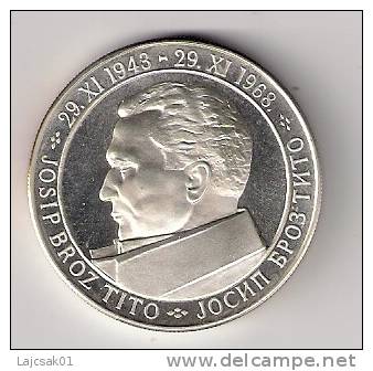 Yugoslavia 50 Dinara 1968. KM#50 PROOF SILVER Commemorative Coin,20 G. - Yougoslavie