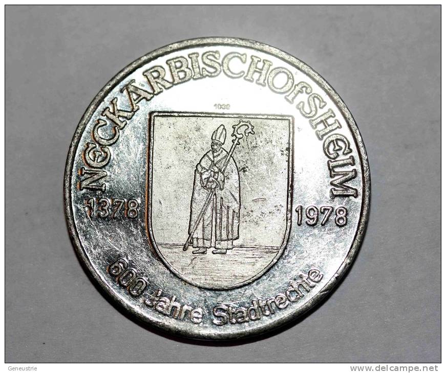 Jeton " Stadt Neckarbischofsheim 1378-1978 " Token - Baden-Württemberg - Germany - Allemagne - Monétaires/De Nécessité