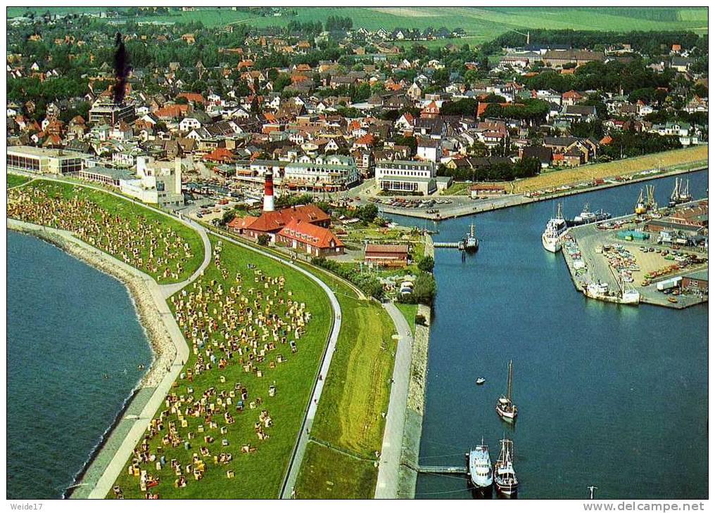 01154 BÜSUM - Blick Auf Den Ort Und Den Hafen - Buesum