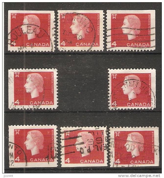 Canada  1962  QE II  (o) - Single Stamps