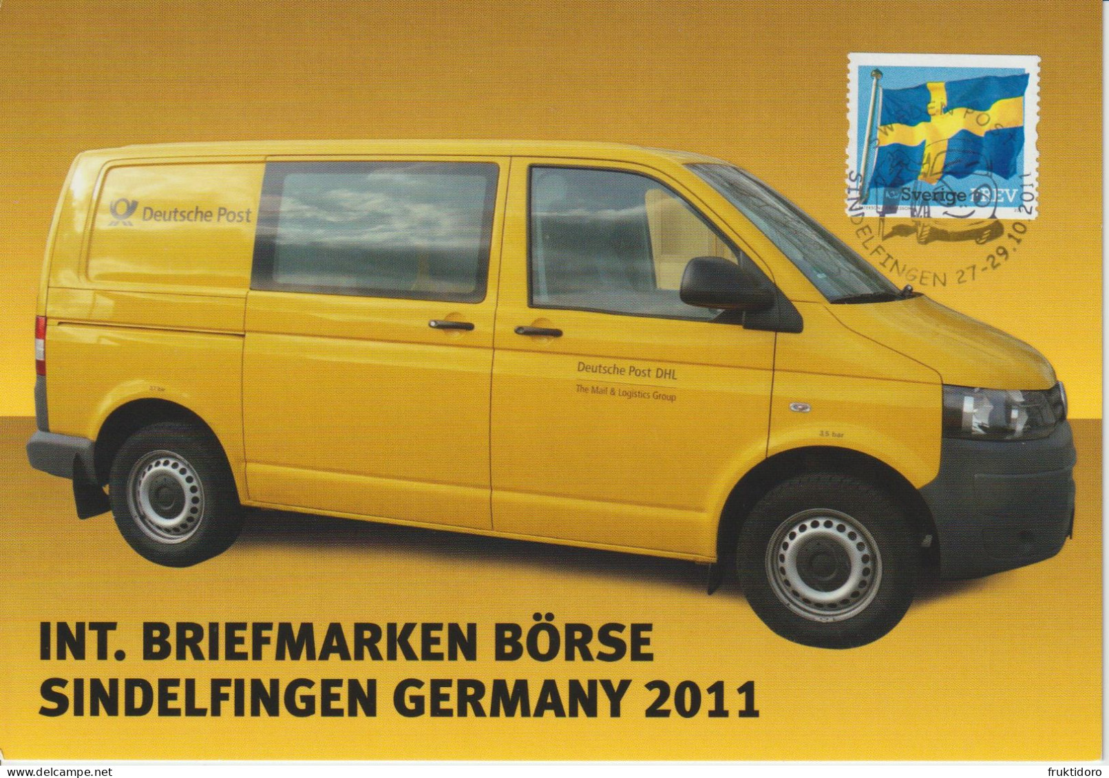 Sweden 2011 Exhibition Cards Postal Vehicles Yokohama (Japan) - Sindelfingen (Germany) - Wuxi (China) - Paris (France) - Briefe U. Dokumente