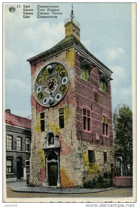 (234) Old Belgium Postcard - Belgique - Lier Zimmer Tower - Lier