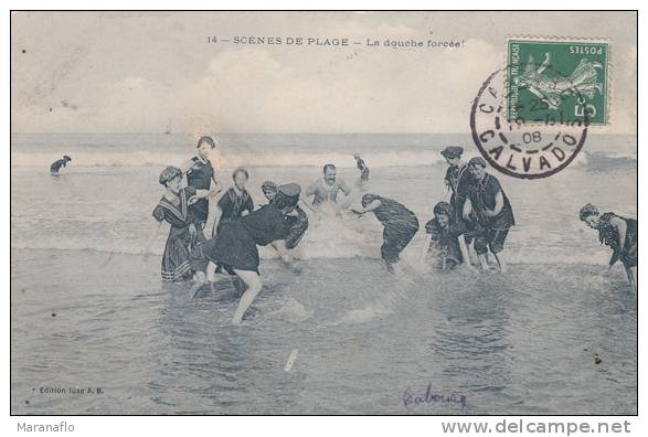 CABOURG. Scènes De Plage. La Couche Forcée - Cabourg