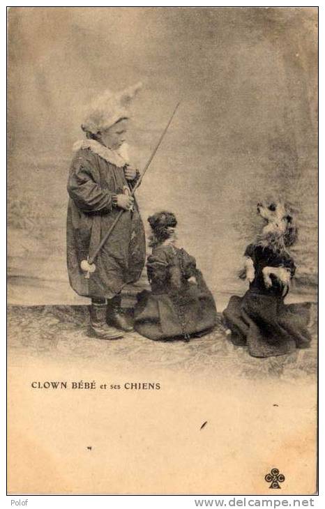 Clown Bébé Et Ses Chiens (51802) - Cirque