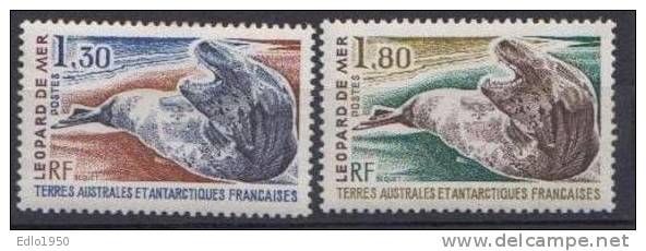 TAAF 1980 - Antarctic  - Animals - Mi 152-53 - MNH - Unused Stamps