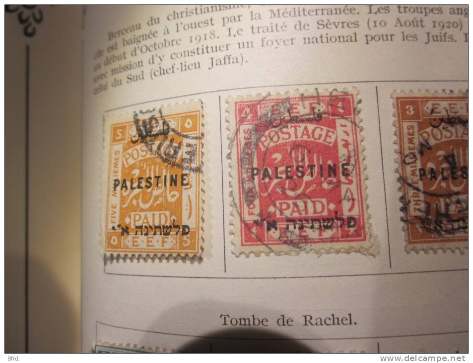 COLLECTION PLANCHES TIMBRES PALESTINE DEBUT 1918 VOIR PHOTOS - Palestine