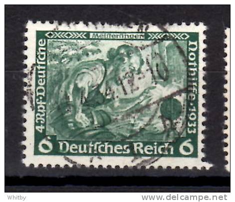 Germany Semi Postal 1933 6 + 4pf  Die Meistersinger Issue  #B52 - Used Stamps