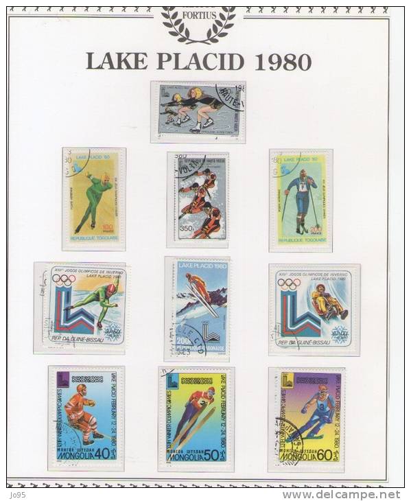 HAUTE VOLTA.TOGO.GUINEE BISSAU.GABON.MONGOLIE. Jeux Olympiques. Olympic - Invierno 1980: Lake Placid