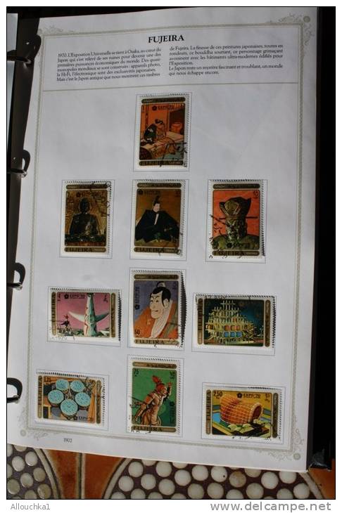 Fujeira : 1970 Exposition Universelle à Osaka  Japon Antique Peinture Japonaise&mdash;&gt;série Complète Timbres Oblitér - Fujeira