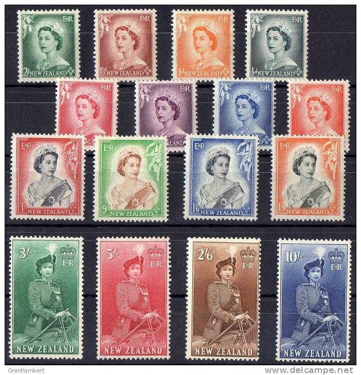 New Zealand 1953 Queen &  Q. On Horseback To 10s MH - Neufs