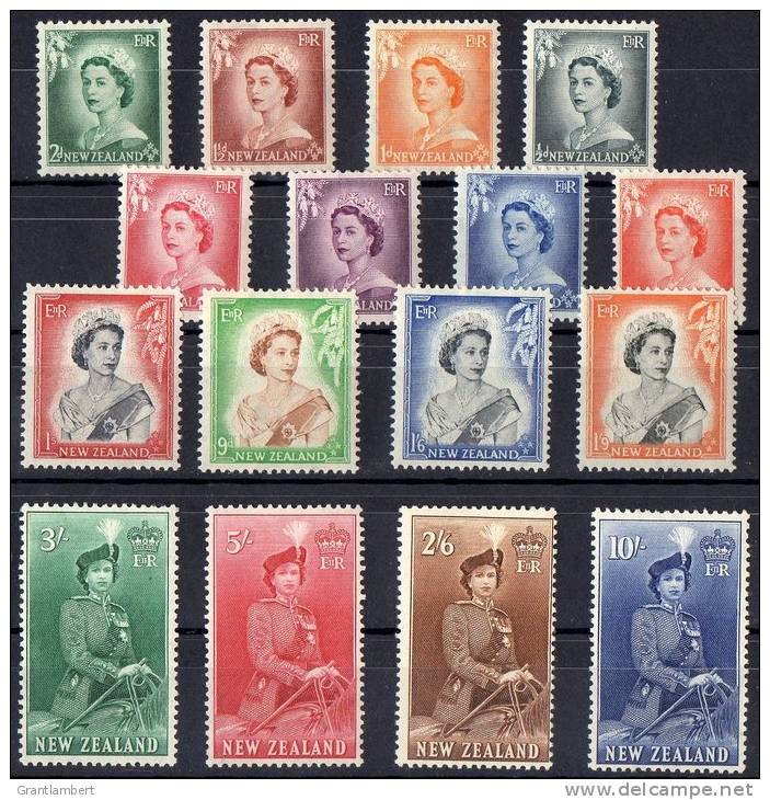 New Zealand 1953 Queen &  Q. On Horseback To 10s MH - Nuovi