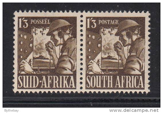South Africa MH Scott #89 1sh3p Signal Corps Horizontal Pair - Unused Stamps