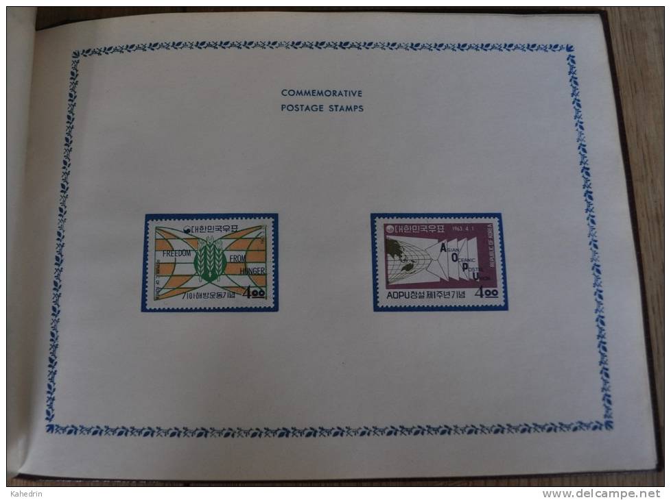 South Korea 1963 - 1964, Postage Stams from Ministry of Communications (XVe Congress in Vienna), Cat.value: 1330 Euro