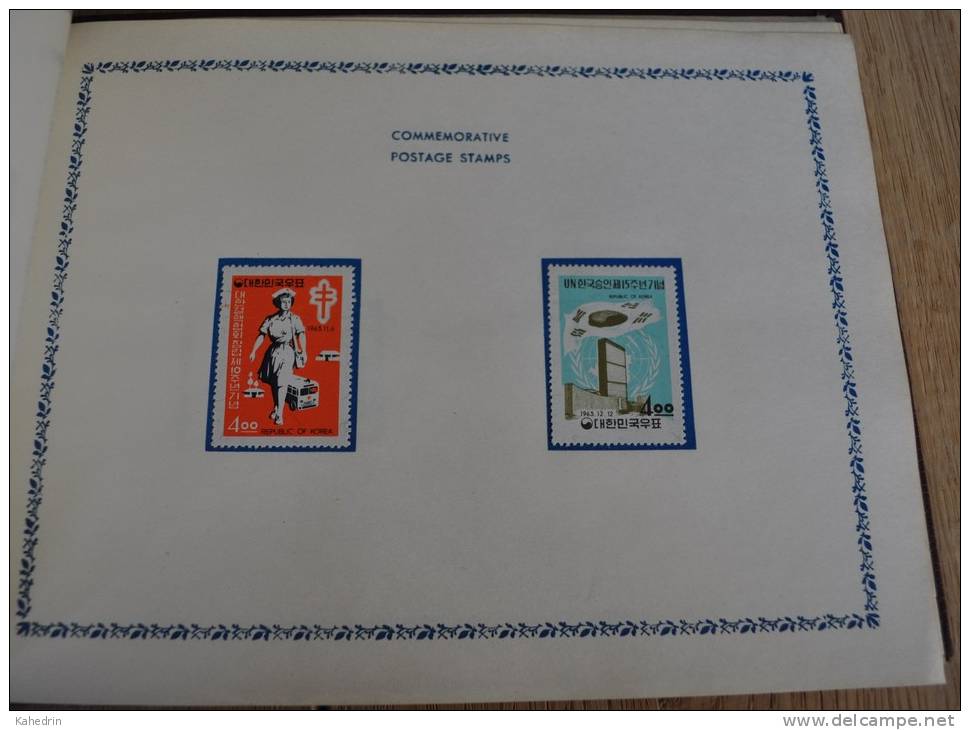 South Korea 1963 - 1964, Postage Stams from Ministry of Communications (XVe Congress in Vienna), Cat.value: 1330 Euro