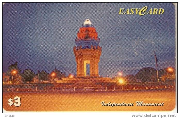 TARJETA DE CAMBODIA DE EL MONUMENTO A LA INDEPENDENCIA  $3 - Djibouti