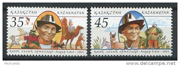 102 KAZAKHSTAN 2005 - Cheval Chameau Chien Anes - Neuf Sans Charniere (Yvert 432/33) - Kazakhstan