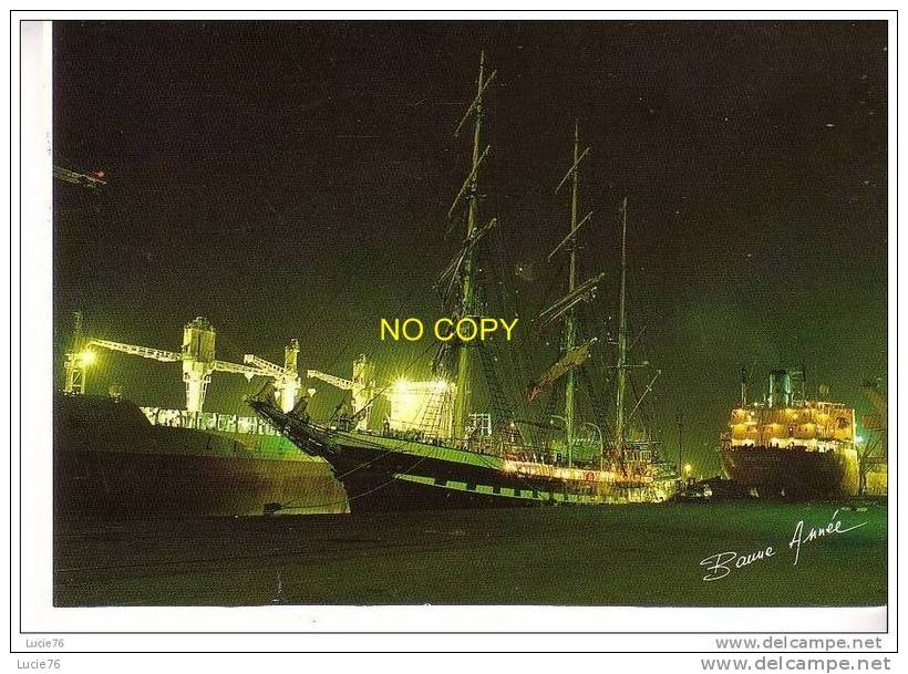 Le  BELEM  Dans Le  Port   La Nuit   -  ST NAZAIRE - Veleros