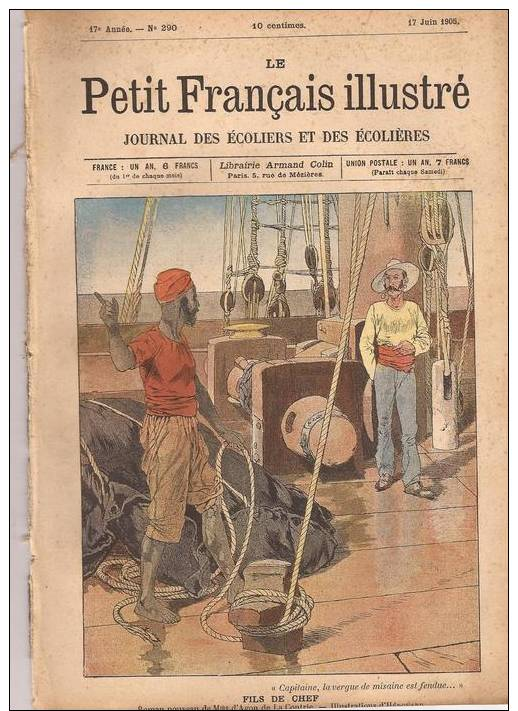 Le Petit Français Ilustré N° 290 17/06/1905:: L´hélicoptère DUFAUX : 2 P Et 1 Photo - L´horloge : 3P - La Forêt Vierge 1 - 1900 - 1949