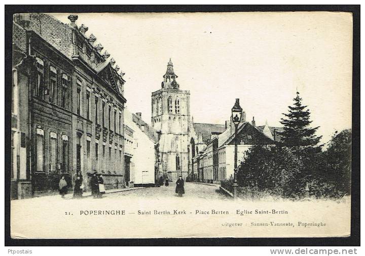 POPERINGHE (Belgium) - Saint Bertin Kerk - Place Berten - Eglise Saint Bertin - Poperinge