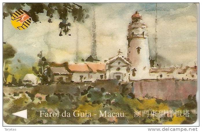 TARJETA DE MACAO DE UN FARO (LIGHTHOUSE) - Faros
