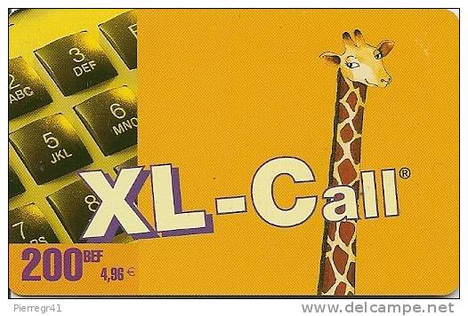 CARTE PREPAYEE-BELGE-200BEF-XL-CALL-GIRAFE-T BE - [2] Prepaid & Refill Cards