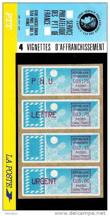 Service Philatélique Des PTT Plaquette Type A De 1985 - 1985 Papier « Carrier »