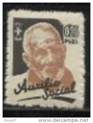 591-SELLO BENEFICO FALANGE ESPAÑOLA Y DE LAS JONS AUXILIO SOCIAL 0,25 CENTIMOS NUEVO ** MNH.STAMP BENEFICI JONS ASSIS - Viñetas De La Guerra Civil