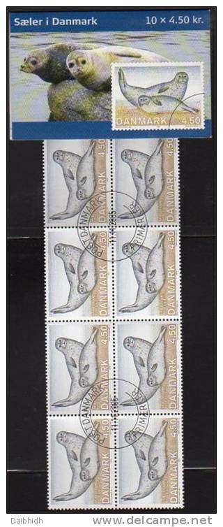 DENMARK 2005 Seals Booklet S148 With Cancelled Stamps. Michel 1417MH, SG SB250 - Carnets