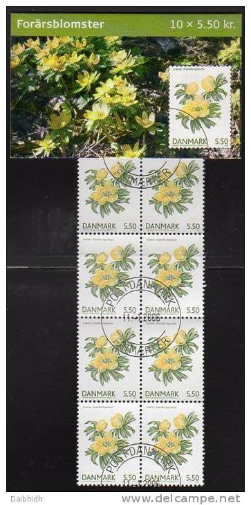 DENMARK 2006  Spring Flowers Booklets S149-50 With Cancelled Stamps. Michel 1423-24MH, SG SB251-52 - Booklets