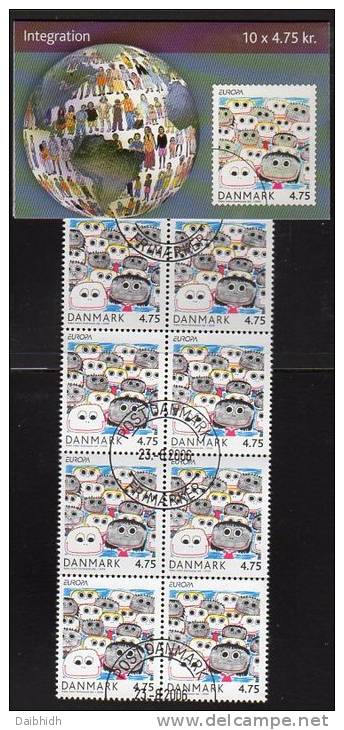 DENMARK 2006  Europa: Integration Booklet S156 With Cancelled Stamps. Michel 1444MH, SG SB258 - Markenheftchen