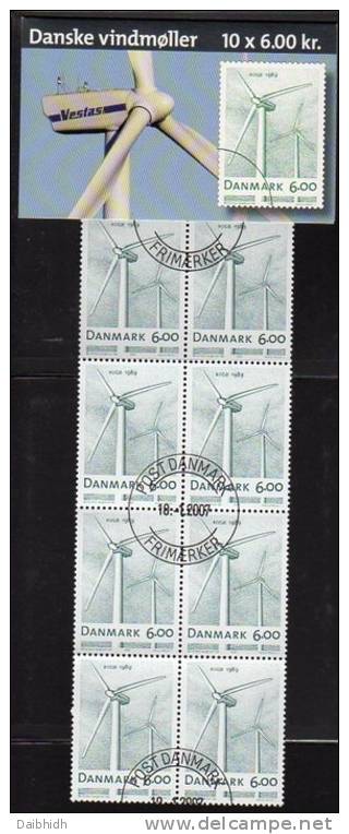 DENMARK 2007 Windmills Booklets S158-9 With Cancelled Stamps. Michel 1455-56MH, SG SB260-61 - Carnets