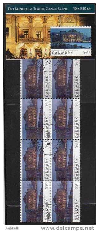 DENMARK 2008 Royal Danish Playhouse Booklets S166-67 With Cancelled Stamps. Michel 1486-87MH, SG SB267-68 - Libretti