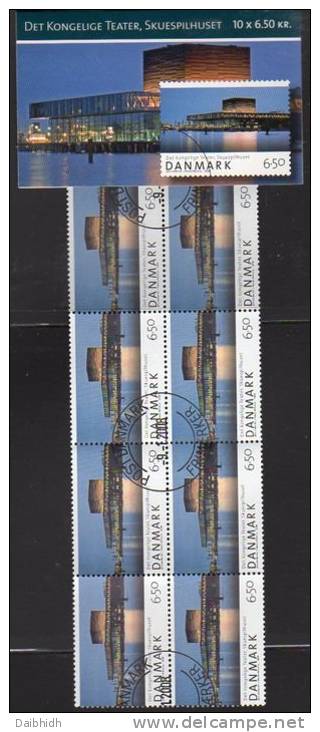 DENMARK 2008 Royal Danish Playhouse Booklets S166-67 With Cancelled Stamps. Michel 1486-87MH, SG SB267-68 - Carnets